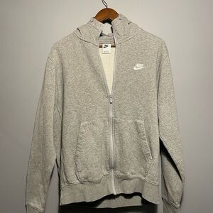 Nike Gray Zip-Up Hoodie